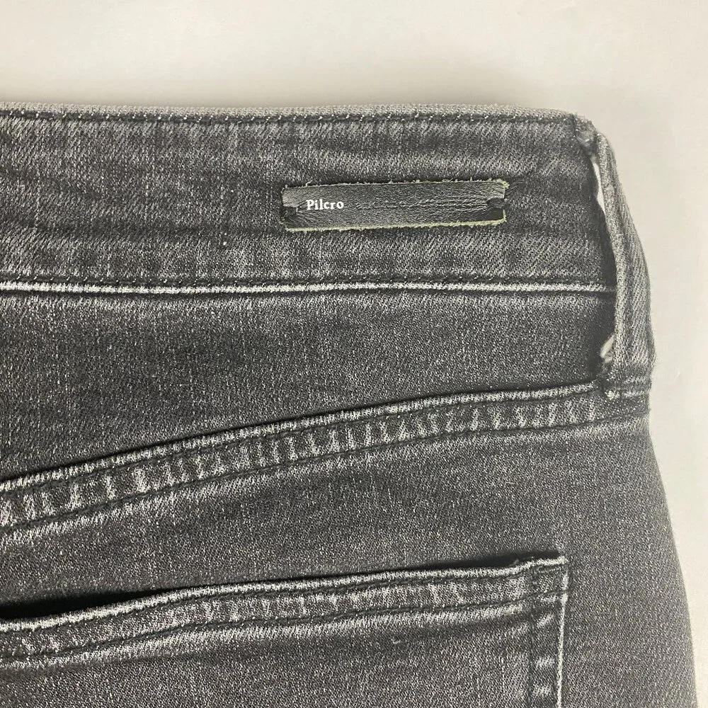 Pilcro Anthropologie High-Rise Flare Jeans Women's Size 27 Black - Picture 5 of 14